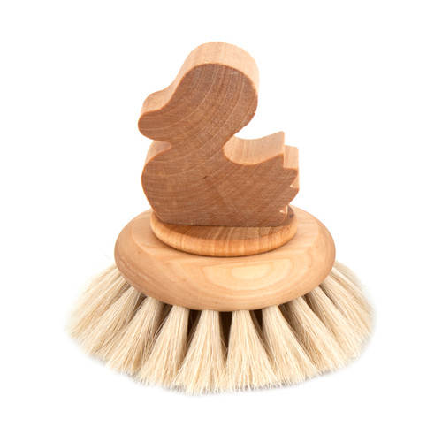 Wooden Pan Brush Oil-treated Maple Union Mixture Scrub Brush Pot