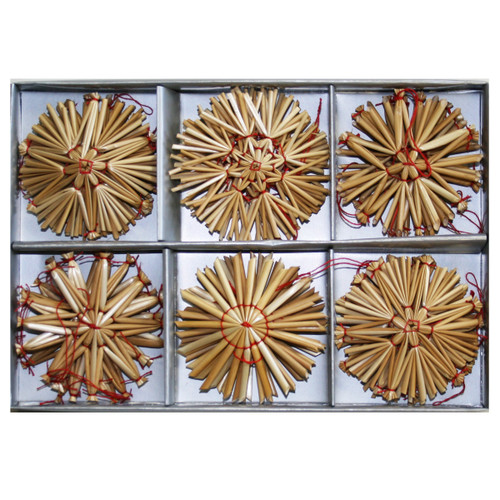 10 Piece Set Christmas SNOWFLAKE Straw Toppers