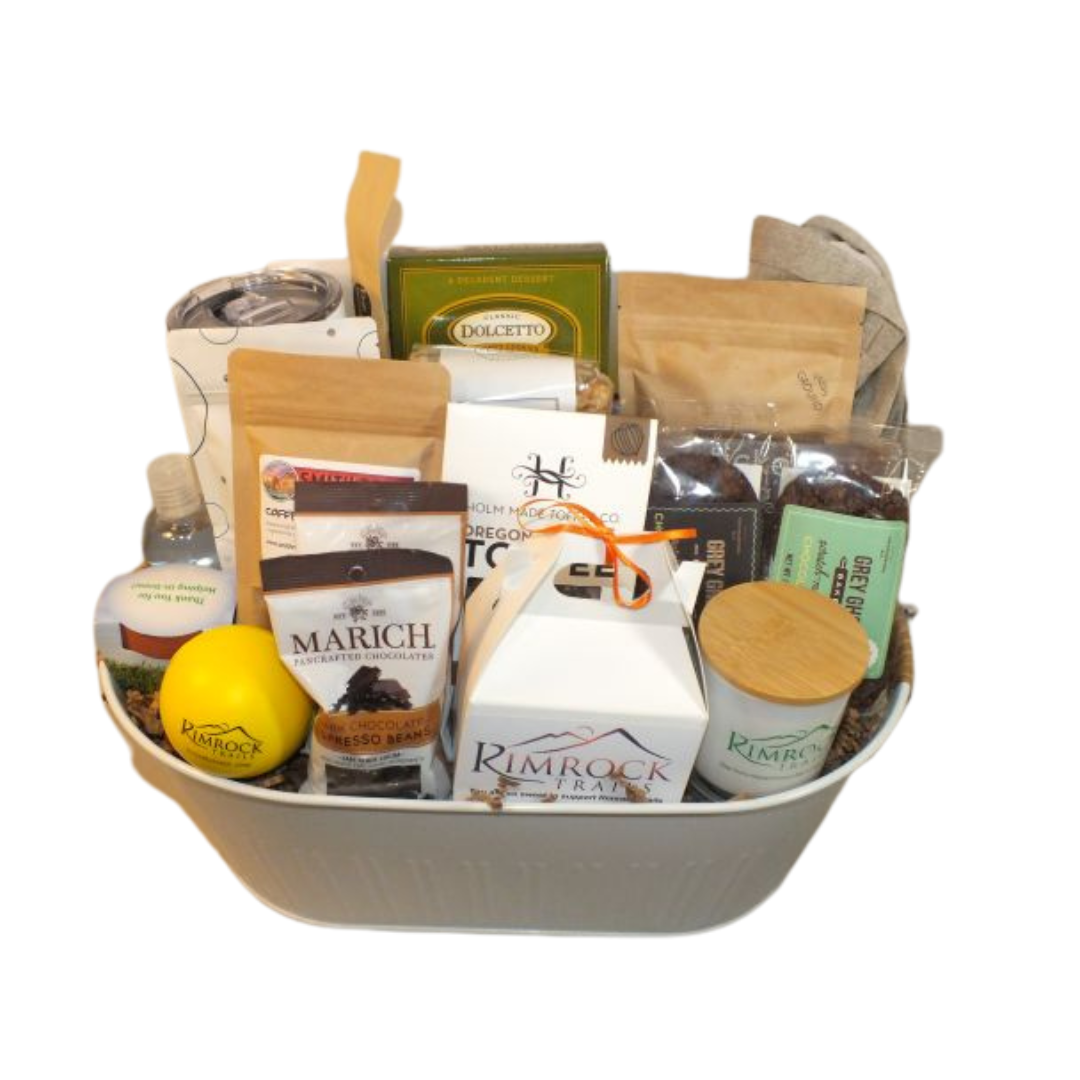 Custom Coffee Theme basket Deschutes Gift Baskets