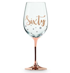 60 ROSE GOLD STEM WINE GLASS Discount Party World