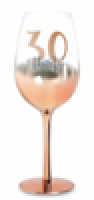 30 ROSE GOLD STEM WINE GLASS OMBRE Discount Party World