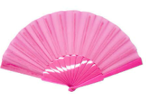 Small Plastic Fan (Pink) - Discount Party World