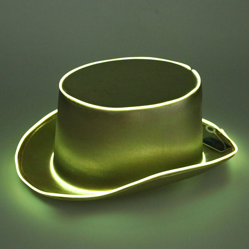 LIGHT UP TOP HAT-GOLD - Discount Party 