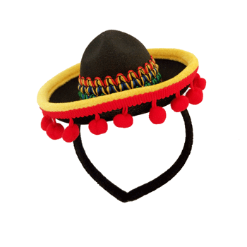 MINI SOMBRERO HEADBAND - Discount Party 