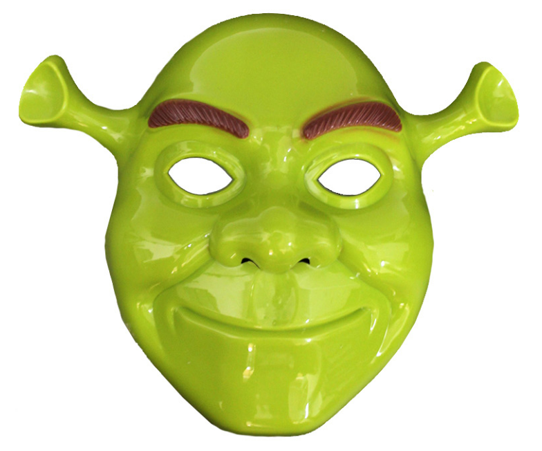 Plastic Mask (Green Ogre) - Discount Party World