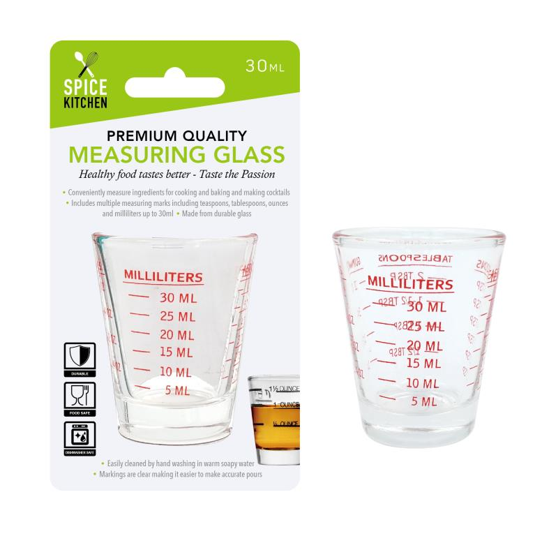 Glass Measuring Shot Glass30ML Discount Party World