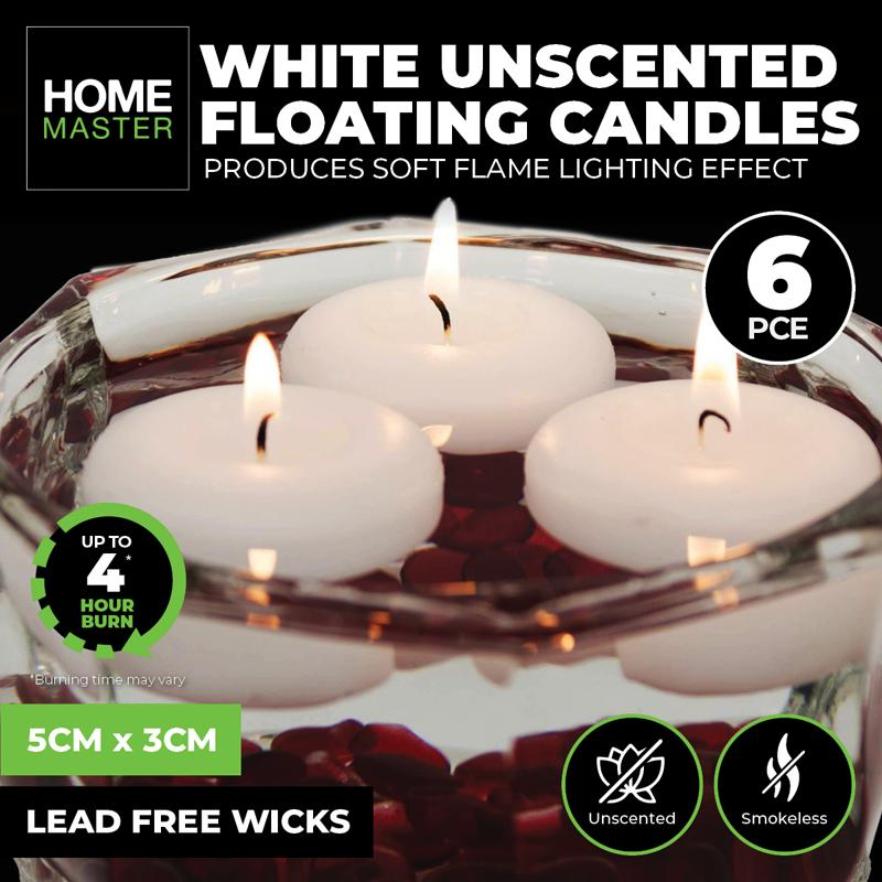 Floatig Candle Candle Floating 6pc - Discount Party World