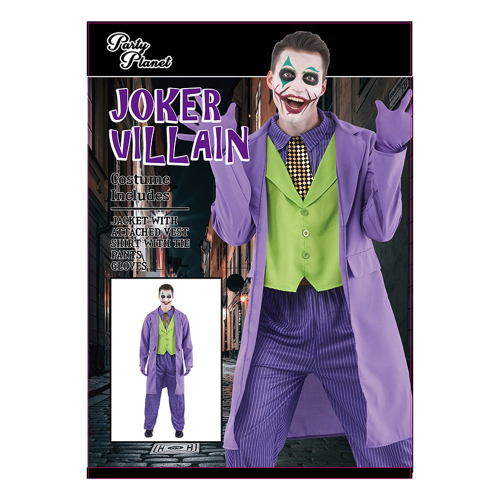 JOKER COSTUME MEDIUM-JACKET/SHIRT/VEST COMBO, PANTS Discount