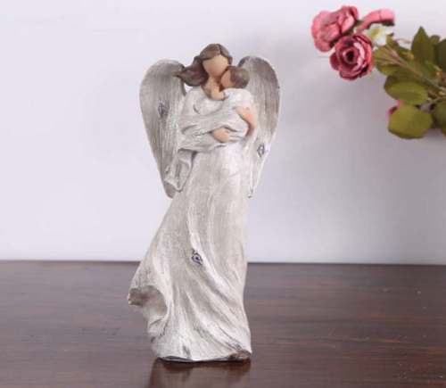 ANGEL WITH BOY 10.5x6.8x25C