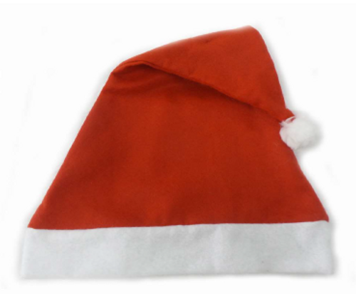 SANTA HAT 30X47CM FELT W/H