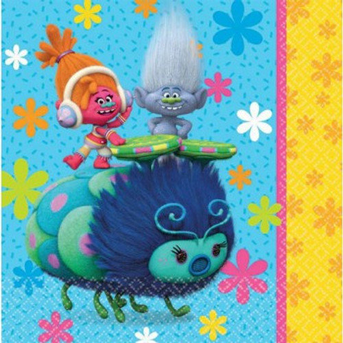 Trolls Luncheon Napkins 2 Sided Design