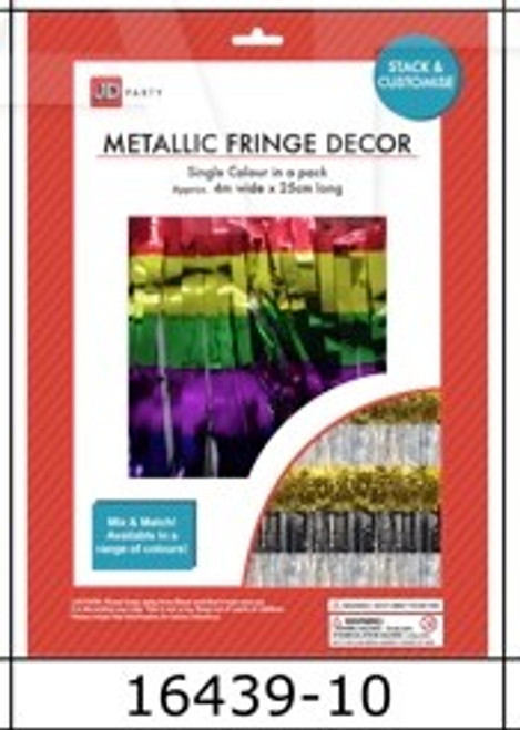 Metallic Fringe D¨¦cor (Rainbow)