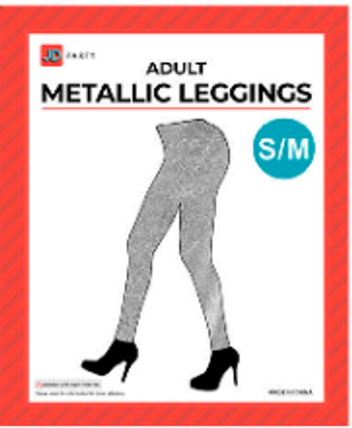 Adult Metallic Leggings (Silver)