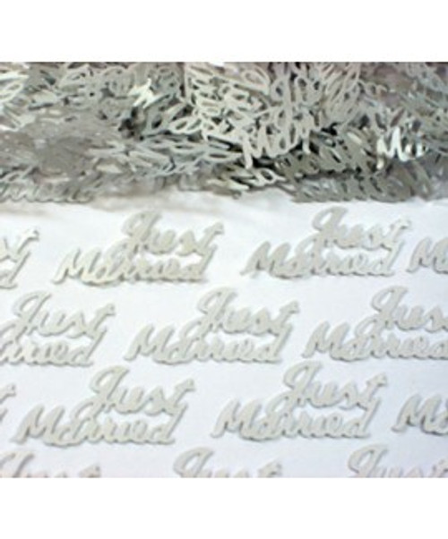 CONFETTI-'JUST MARRIED' SILVER