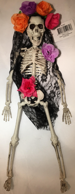 16" DOD SKELETON HANGING BRIDE