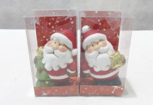 FIG - MINI SANTA 2ASST 5.4X6CM DISPLAY BOX