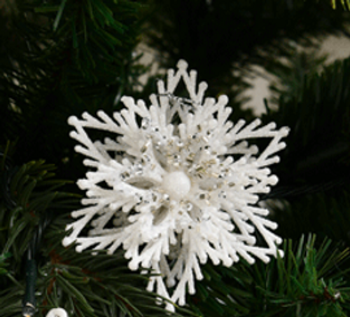 SKU171 9CM SNOWFLAKE TREE ORNAMENT