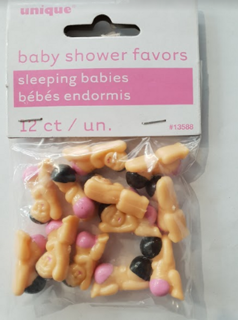 Baby shower sleeping babies Pink