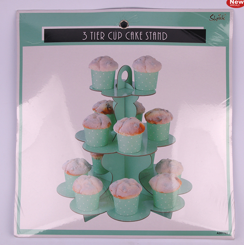 *3 Tier Mint Paper Cake Stand