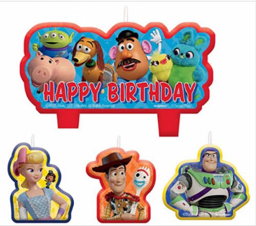 Toy Story 4 Birthday Candle Set 4pk
