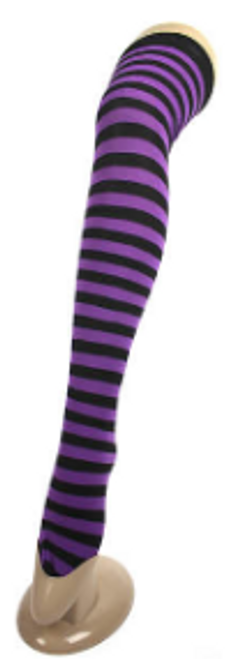 Over Knee Stockings (Purple with Black)