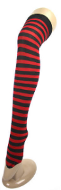 Over Knee Stockings (Red with Black)