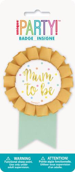 MUM TO BE AWARD RIBBON - GOLD