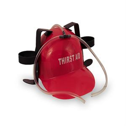 THIRST AID DRINKING  HAT RED