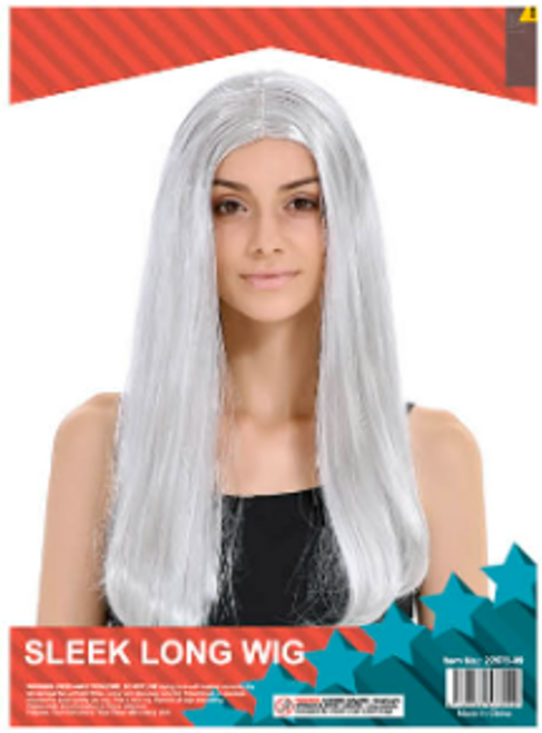 Sleek Long Wig (Silver)