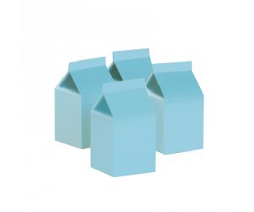 FS Milk Box Pastel Blue 10pk