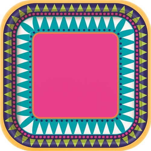 BOHO FIESTA 10 x 7" SQ PLATES