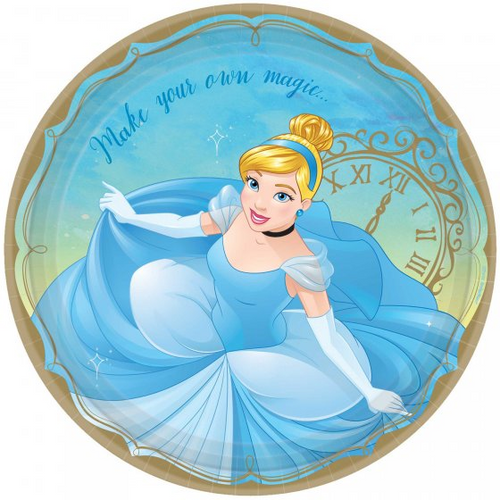 Disney Princess OUAT 9in/23cm Plates - 8pk