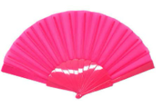 Small Plastic Fan (Hot Pink)
