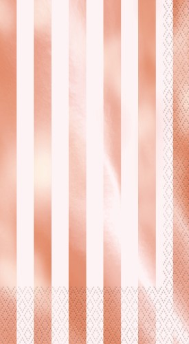 R/GLD FOIL STRIPE 16 GUEST NAP