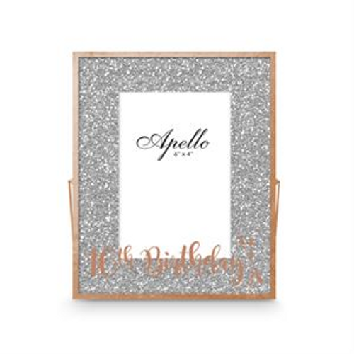 ROSE GOLD/GLITTER FRAME 16TH