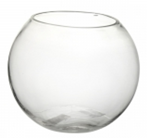 VASE - GLASS FISH BOWL 35CM