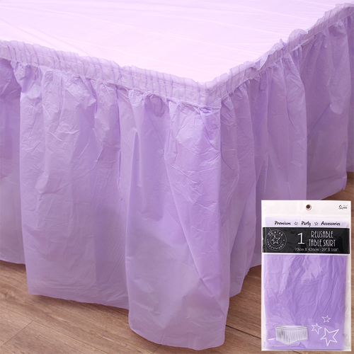 426CM TABLE SKIRT-LAVENDER