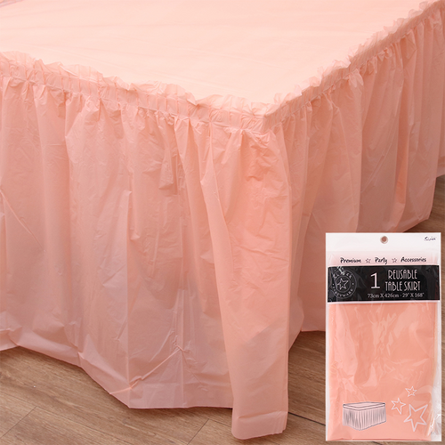 426CM TABLE SKIRT-CANTALOUPE