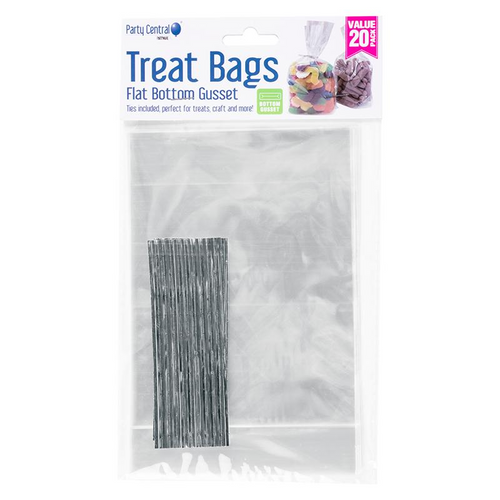 Treat Bag Multi Purpose Gusset 12cm x 18cm 20pk