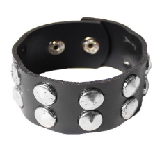 Punk Wristband (Circle Studs)