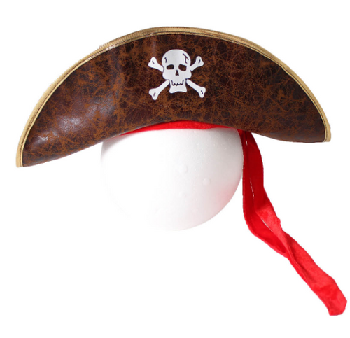 Deluxe Pirate Hat Brown