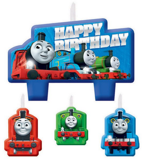 Thomas All Aboard BDAY Candle Set