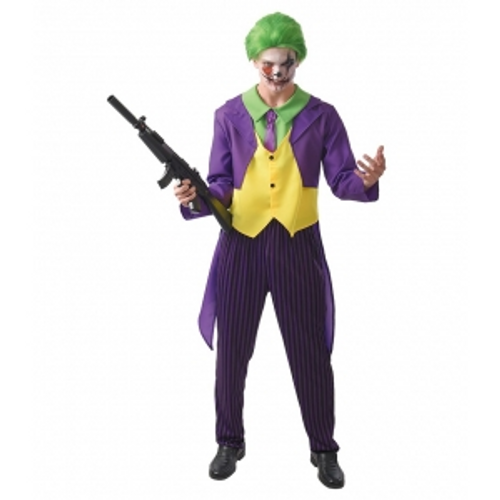 ADULTS CRAZY CLOWN COSTUME JACKET W/ VEST DICKEY W TIE, PANTS ADULTS CRAZY CLOWN COSTUME JACKET W/ VEST DICKEY W TIE, PANTS