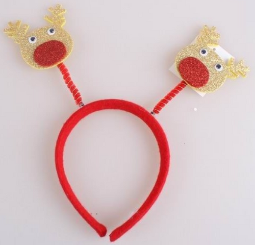HEADBAND REINDEER GOLD ADULT