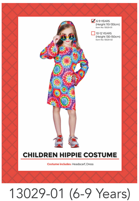 Children Hippie Costume (6-9 years)