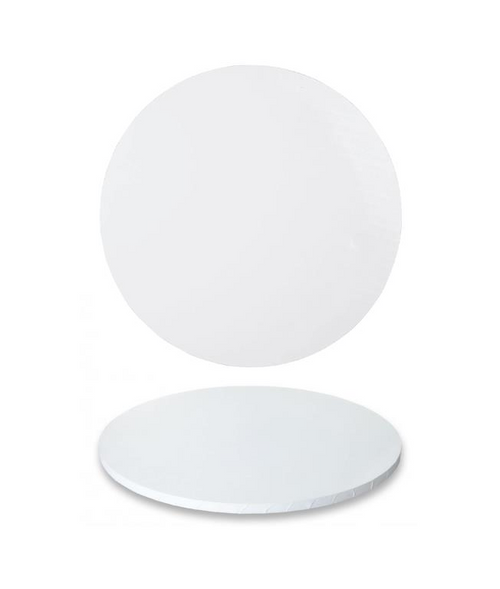 Premium Heavy Duty Professional Cakeboards (Round) - 8" - White Series