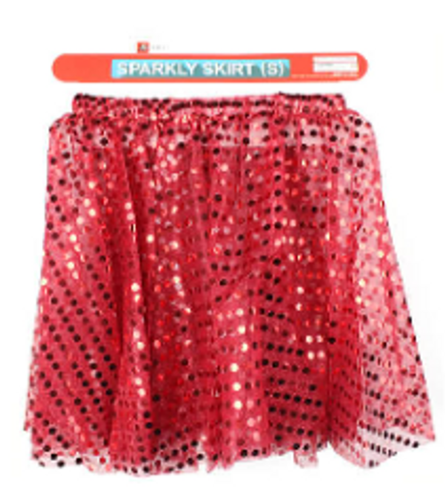 Sparkly Skirt (S) (Red)