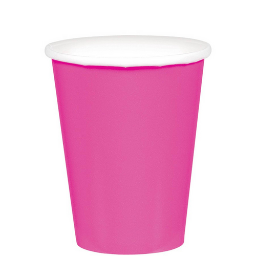 9oz/266ml Cups Ppr 20CT Bright Pink