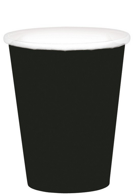 9oz/266ml Cups Ppr 20CT Jet Black