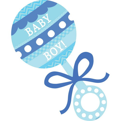 Baby Shw Blue Baby Boy Rattle